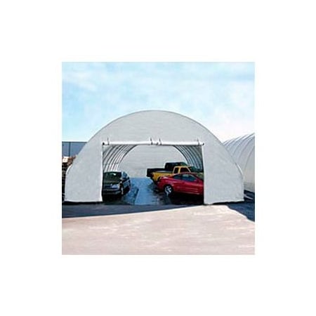 Clearspan Tall 26'W Solid End Panel - White for Econoline buildings 108314TW